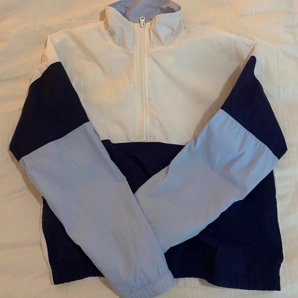 Forever 21 Jackets & Blazers - Forever 21 White and Light Blue Jacket
